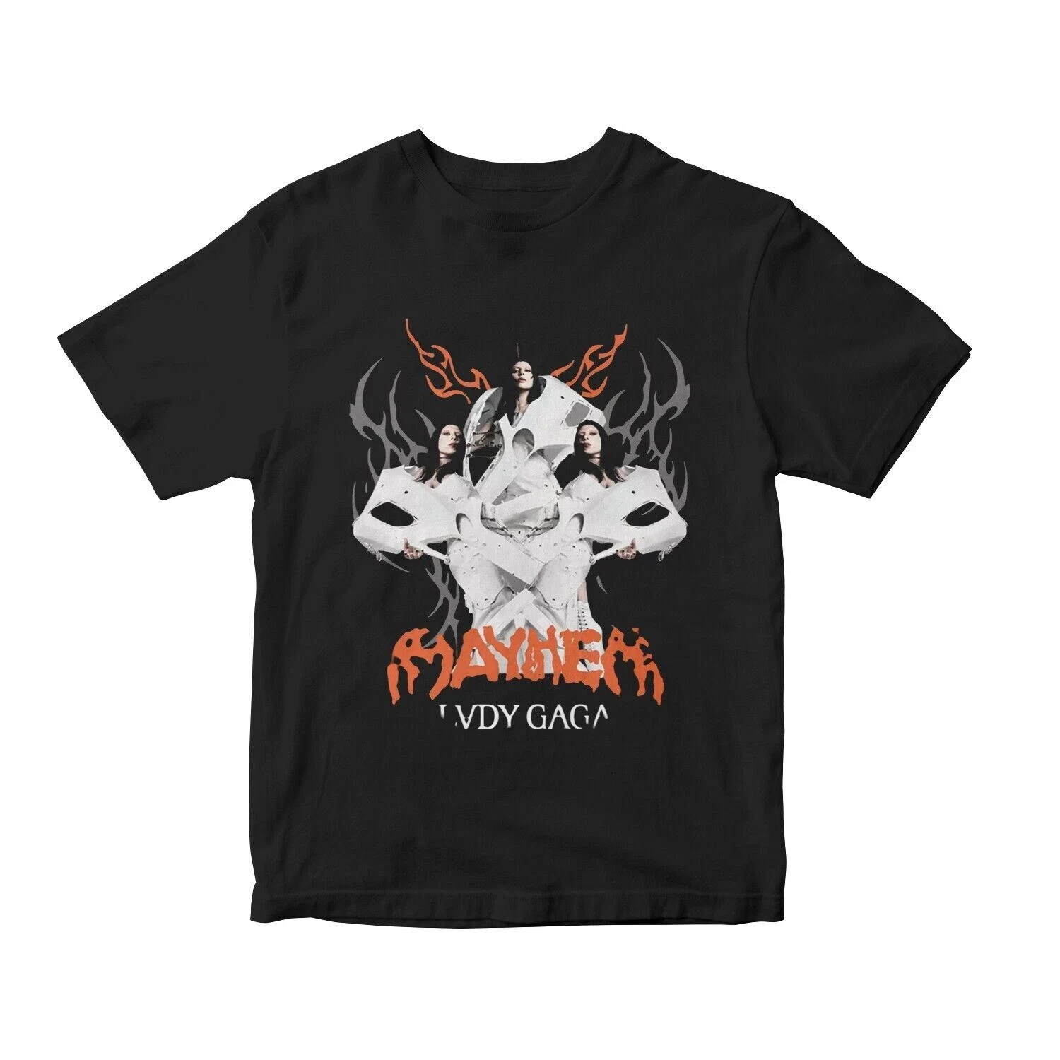 

Lady Gaga Mayhem Abradabra Tour 2025 Music Fan T-shirt American Hip Hop Summer New Men and Women Retro Fashion Short-sleeved Top