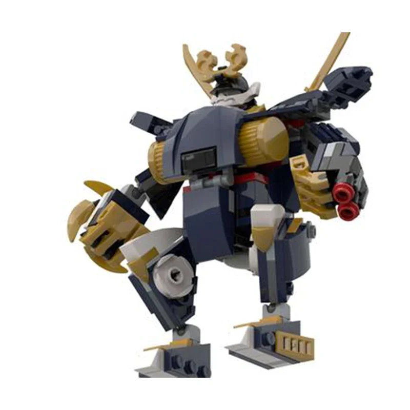 SyMOC Gift Ninja New Fighter Samurai Mech Super Armor Robot Figures Building Blocks Kit Bricks Classic Movie Model Kids Toys