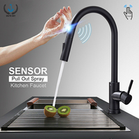 Smart Touch Kitchen Faucet，Pull Out Sensitive Sensor Mixer Tap for Kitchen，360°Rotation Water Water Tap Hot and Cold Sink Spigot