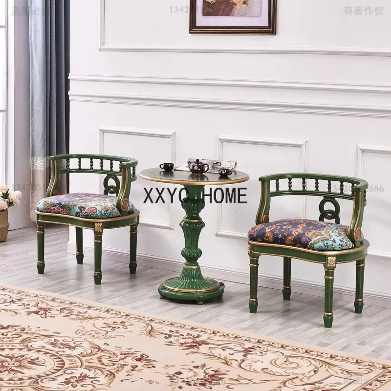 

Table and Chair Home Decoration Living Room round Tea Table Balcony a Table with Two Chairs