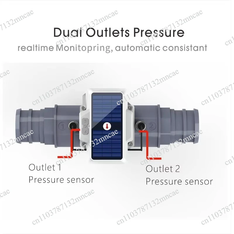 Intelligent irrigation valve DN90 irrigation electric valve PVC three-way ball valve agricultural solar automatic watering