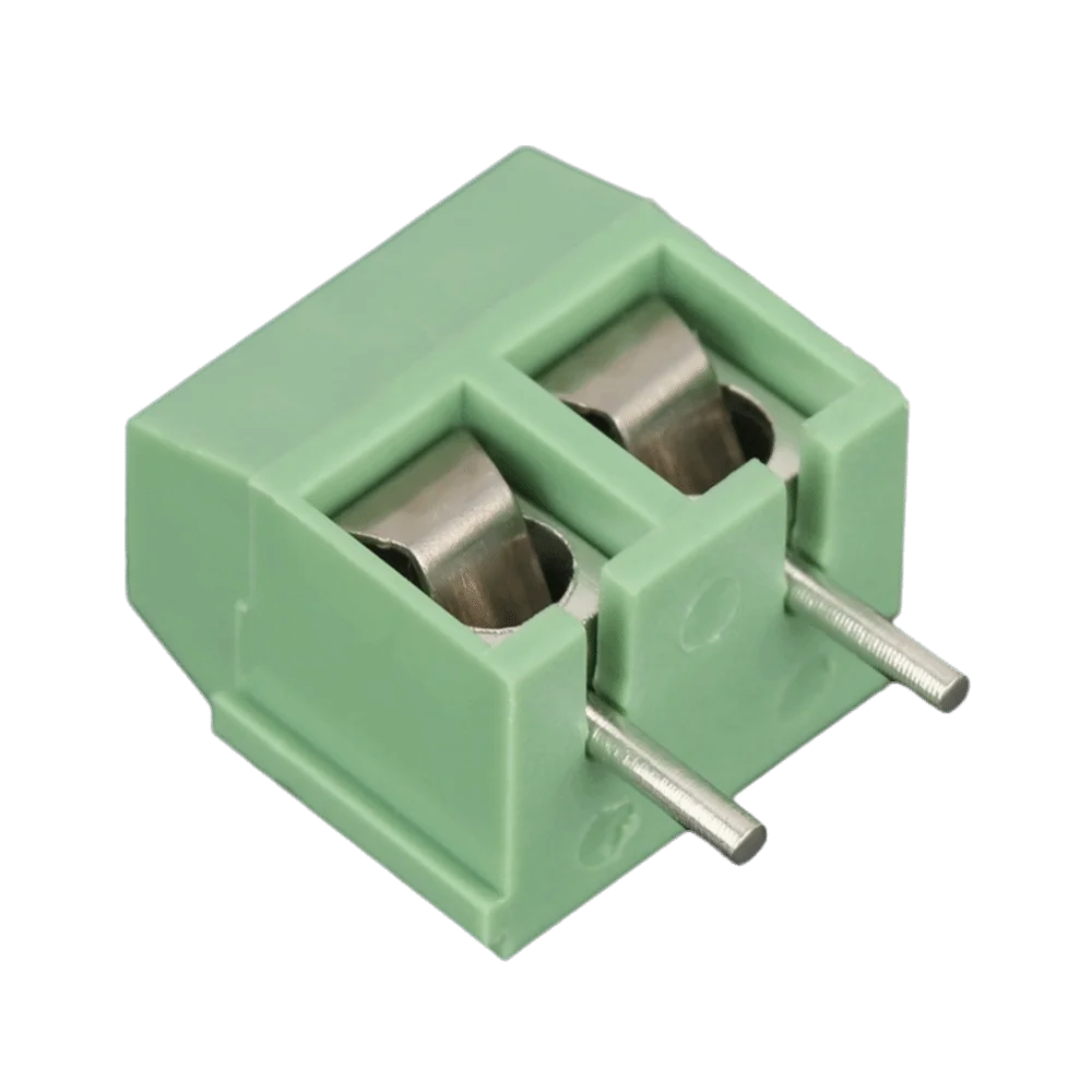 

50PCS 2 Pin Screw Terminal Block 5mm Pitch Green Color PCB Terminal Block Terminal Block Connector Low Frequency Wiring