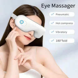 Eye Massager with Heat for Migraines Eye Mask with Bluetooth Airbag Eye Care Device for Eye Strain Relief Dry Eye Improve Sleep