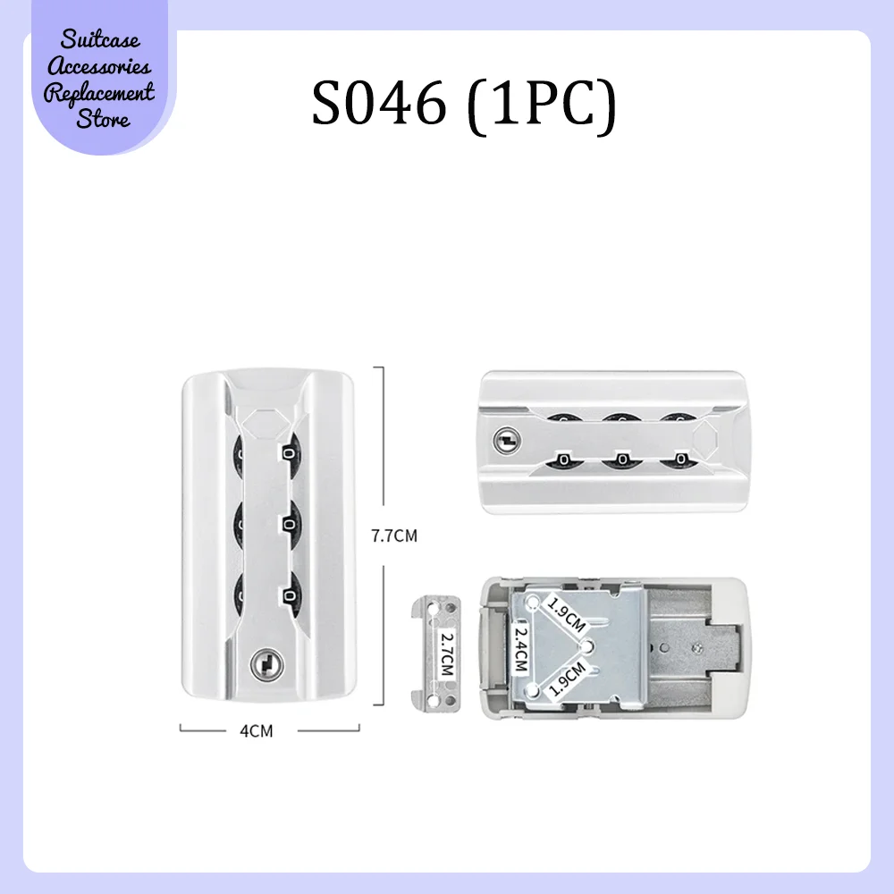 Дорожный замок для багажа S045 TSA007, таможенный замок, аксессуары для багажа, фиксированный Комбинированный Замок для багажа, Противоугонный замок с защелкой