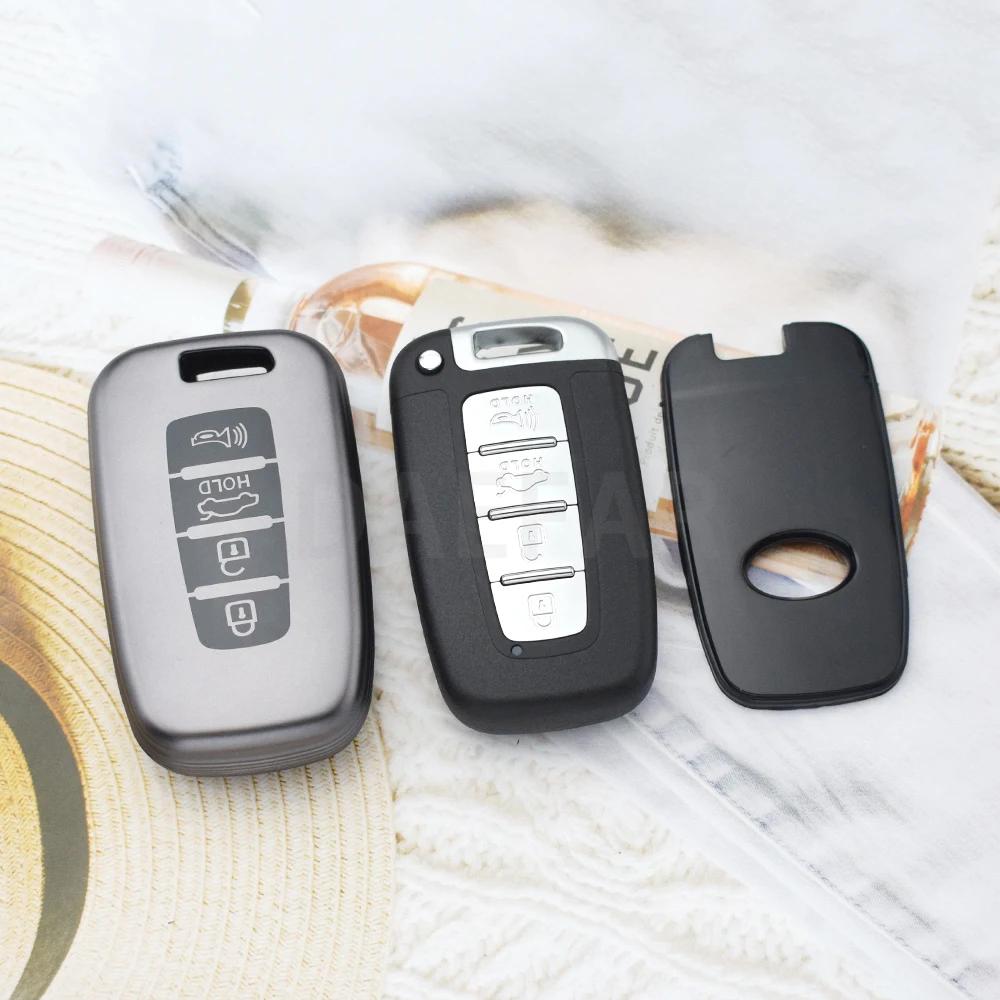 3/4 Buttons Car Key Case Cover for Kia Hyundai Ix35 SOUL SORENTO MOHAVE Borrego EQUUS Optima K5 Forte Opirus Rohens Shell Fob - Image 4