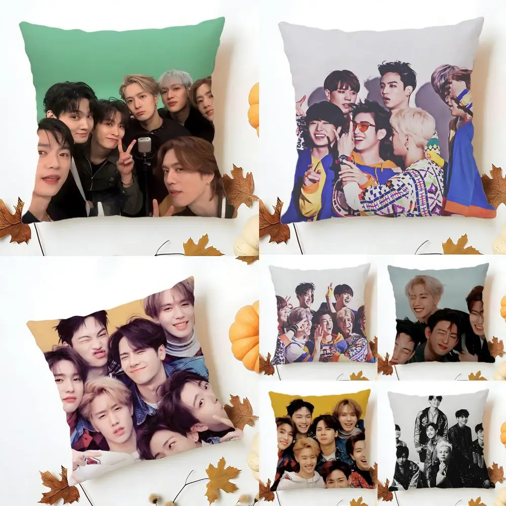 

Чехол для подушки G-GOT7, моющаяся льняная наволочка, мягкая, для дивана, кровати, уютного домашнего декора комнаты