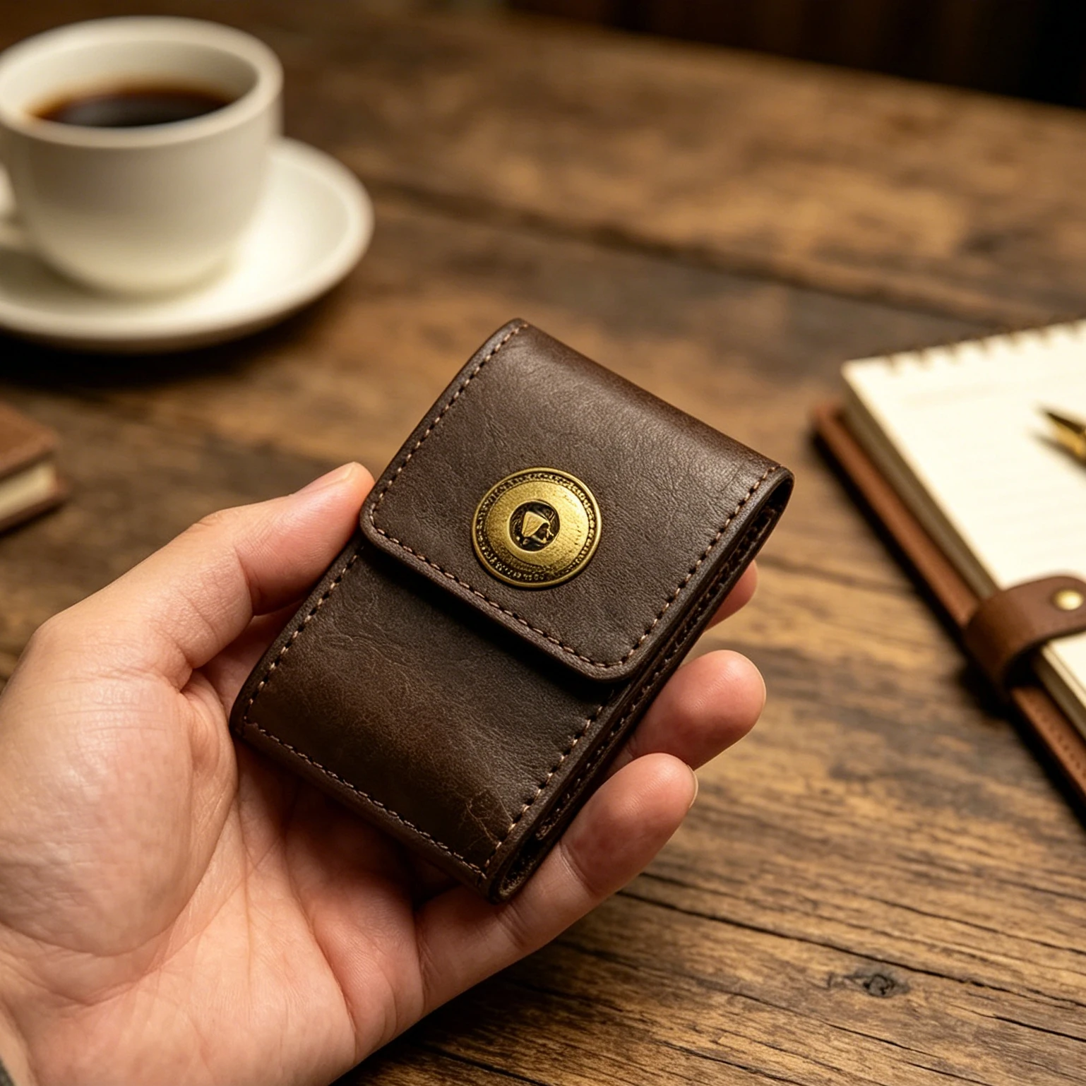 Genuine Cowhide Lighter Pouch Vintage Protective Sleeve with Sturdy Steel Clip Holder for Zorro Zippo Outdoor Daily Carry