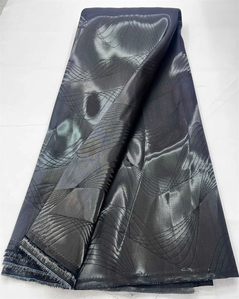 

OLOEY African Nigerian Organza Embroidery Tulle Lace Fabric Guipure Brocade Jacquard for Party Gown Dress High-Quality