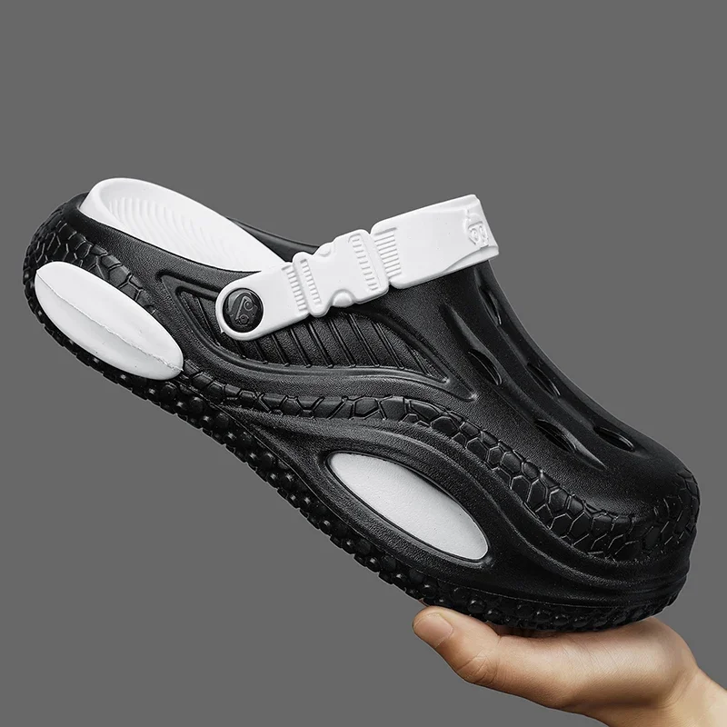 

Sandals Men Shoes Slippers Men Flat Thick Sole Garden Sandals Man Summer Beach Male Sneakers Outdoor Home Flip Flops