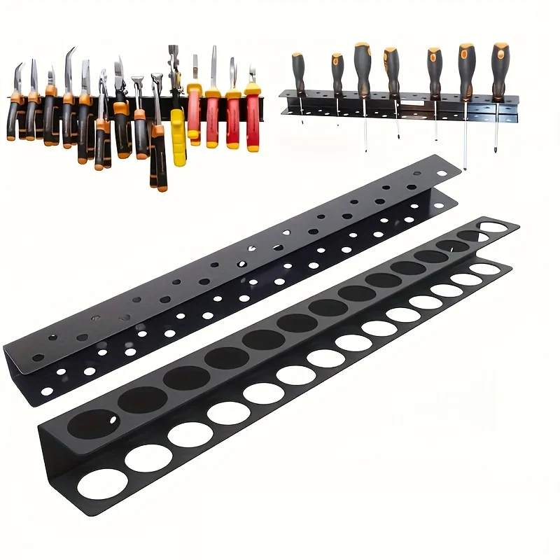 1 Piece Suitable For Garage Wall Mounted Multifunctional Tool Management Metal Screwdriver And Pliers Storage Rack