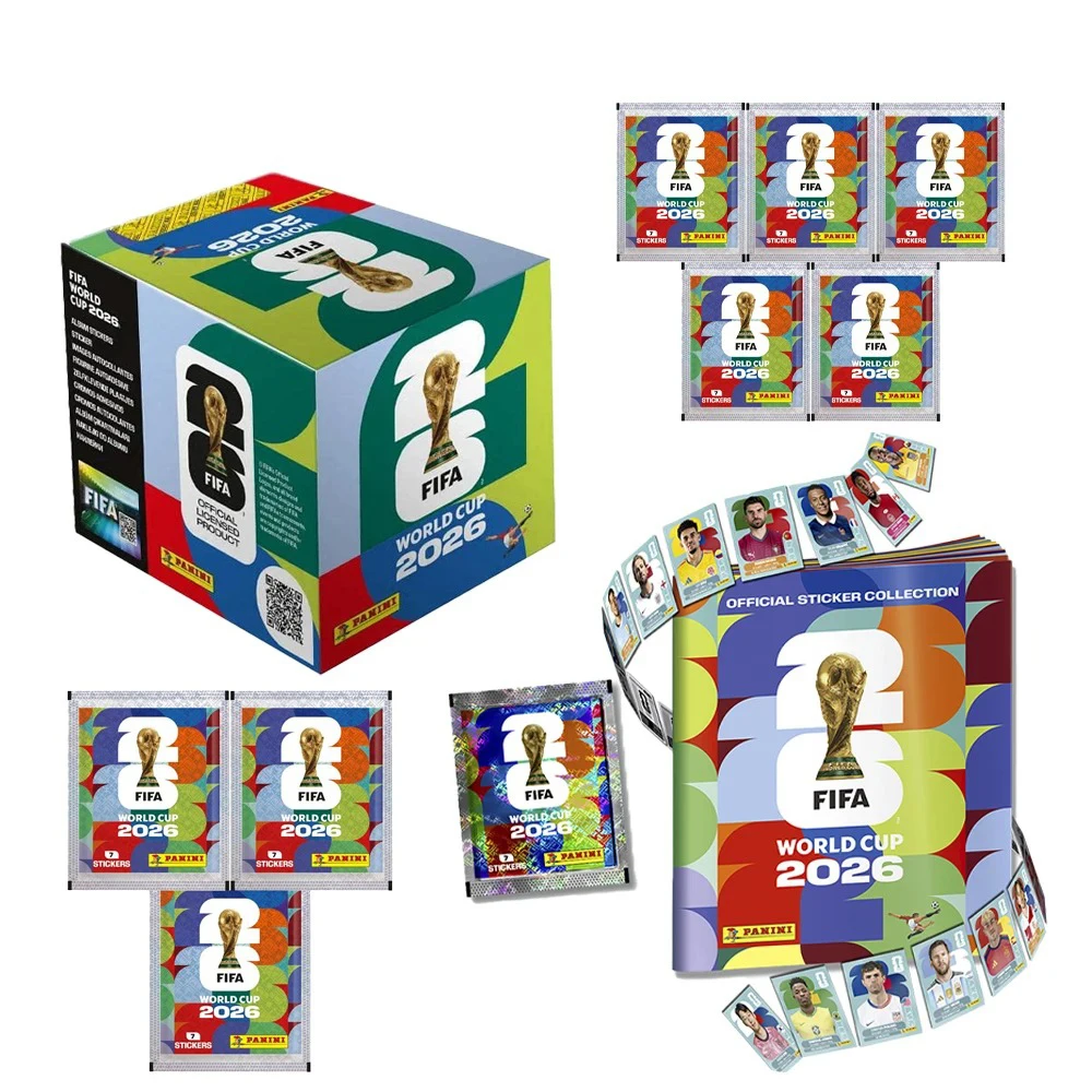 Coffret de collection d'autocollants officiels Coupe du Monde 2026 & Album – Ensemble de souvenirs de football – Cadeau pour fans