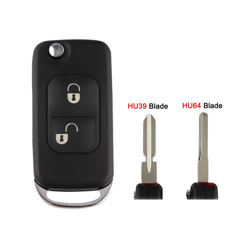 Remote Car Key Shell For Mercedes Benz A E C CL S SL SLK ML W168 W124 W202 W203 W210 W211 B200 ML55 AMG S500 SL500 A160 E113