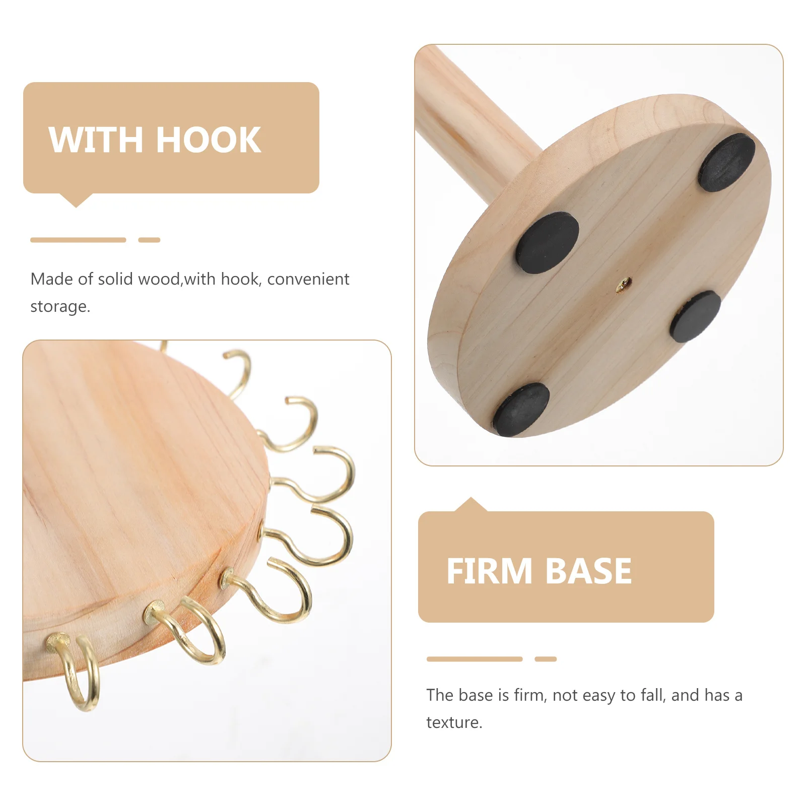 

Wooden Jewelry Necklace Display St Jewelry ganizer Earring Holder ganizer Strong Material Scratch Free Storage Bracelets