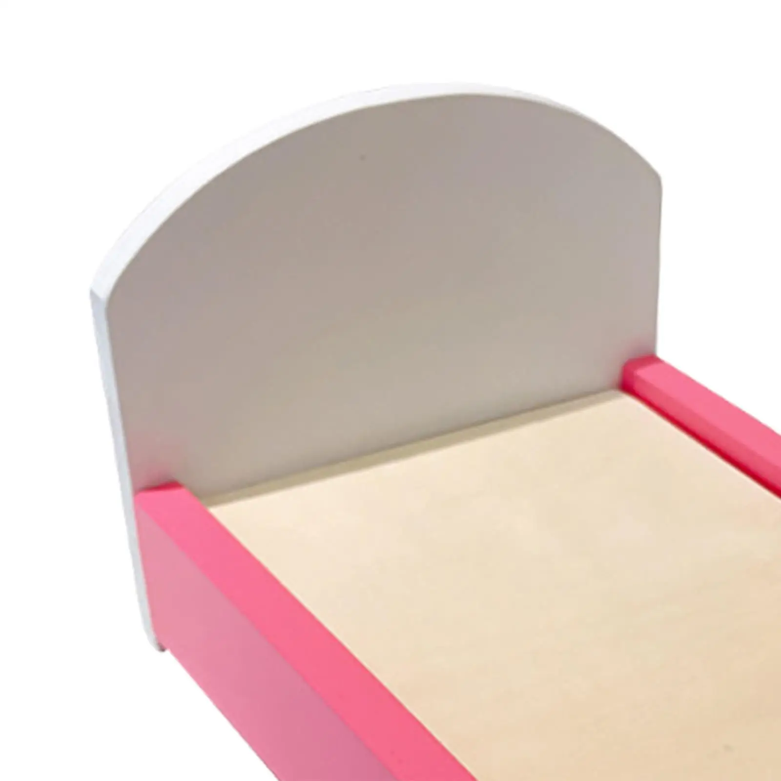 1/12 スケールドールハウスベッドシングルベッド DIY 装飾アクセサリードールハウス家具ジオラマ寝室マイクロ風景装飾