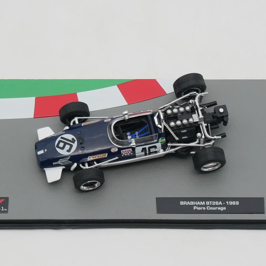 Ixo 1:43 Racing Brabham BT26A 1969 Piers Courage Diecast Car Model Metal Toy Vehicle