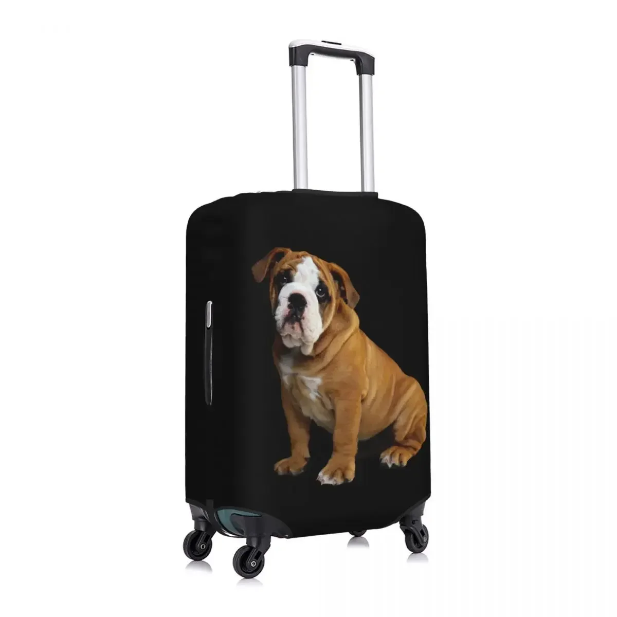 Funda de equipaje personalizada de Bulldog inglés, cubiertas protectoras elásticas para maleta de viaje, traje para 18-32 pulgadas