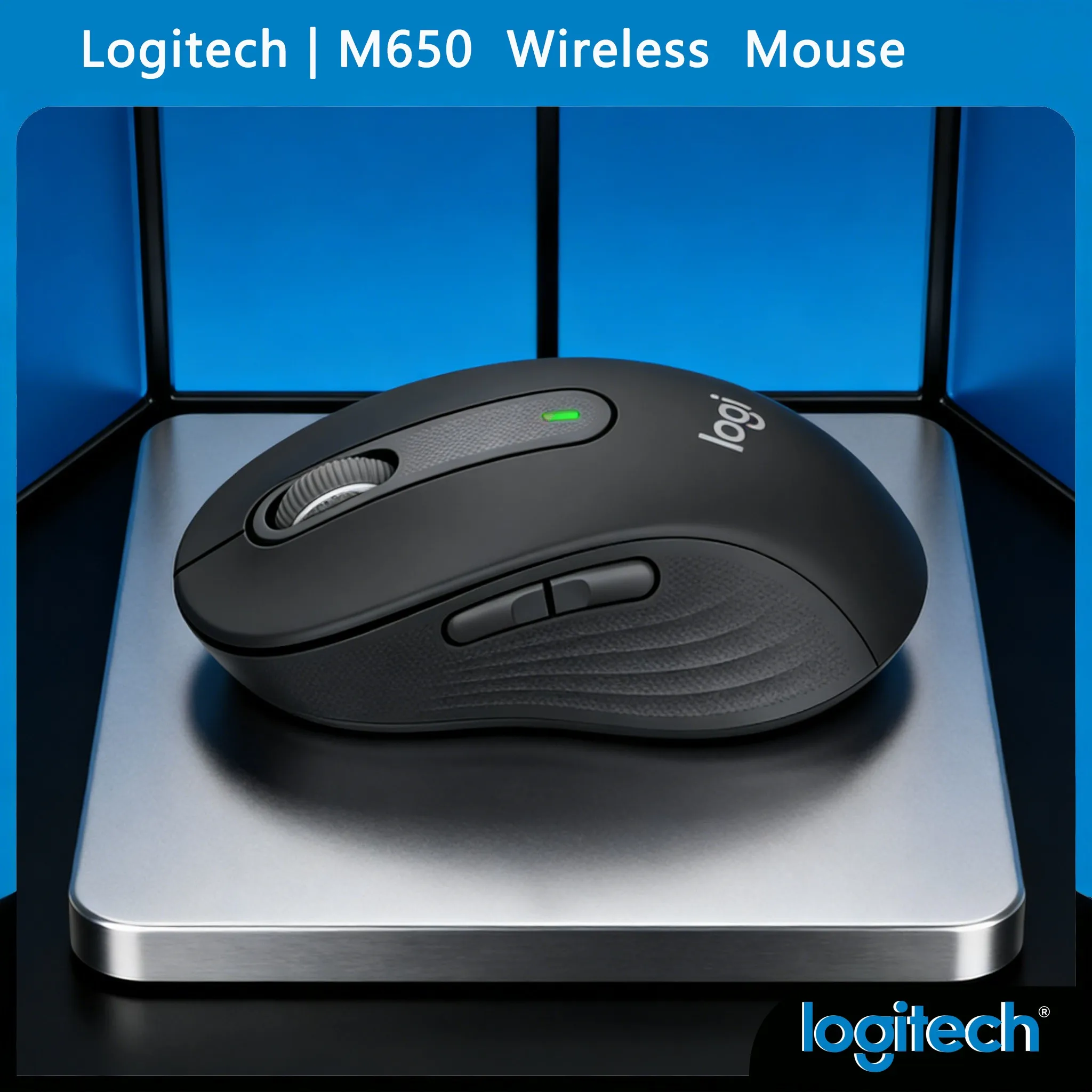 

Logitech M650/M650/M650LL Full-Size Ergonomic Mouse - Best for Large Hand Users
