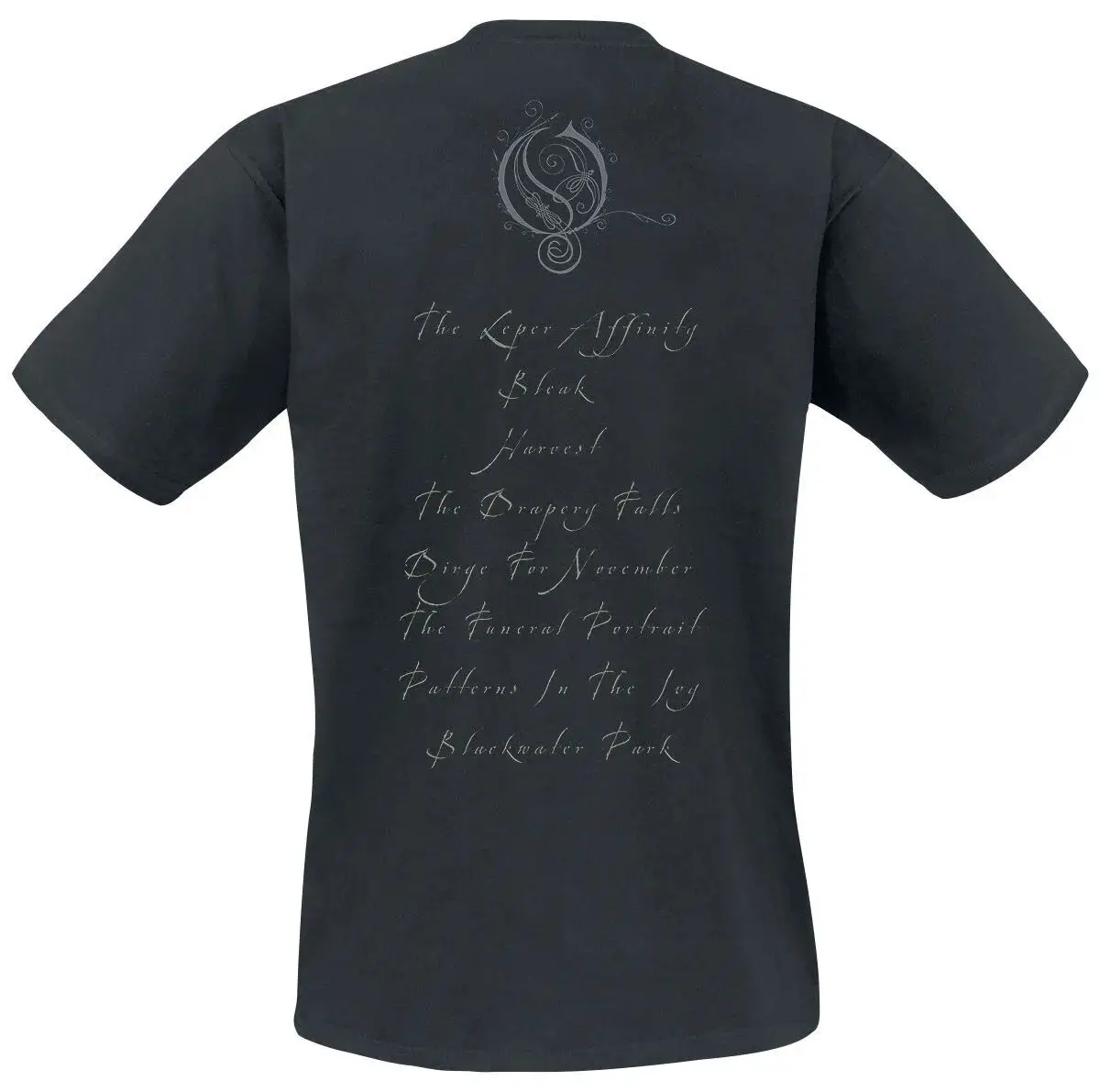 Heavy Metal Streetwear Opeth Blackwater Park Forest Logo Print Casual T-Shirt Crew Neck Short Sleeve Rock Punk Loose Tee Unisex