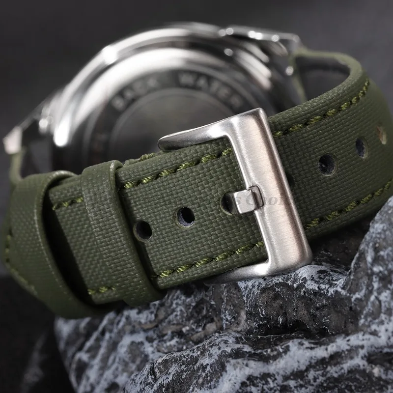 Cinturini in tela di vela da 20mm 22mm per Omega per Blancpain per Seiko Divers Orologi Uomo Donna Cinturini per orologi impermeabili in nylon a sgancio rapido