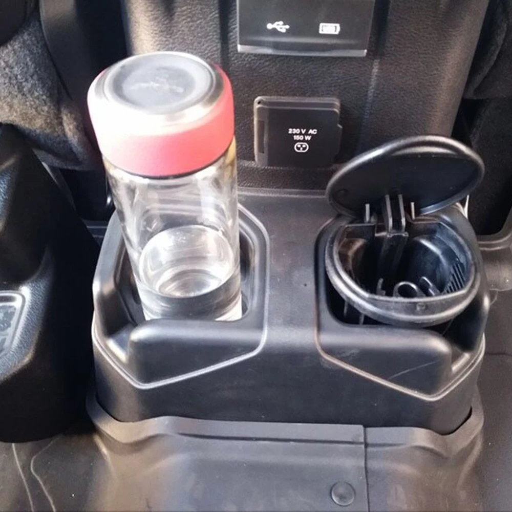 

SXMA JL1076 Water Cup Holder Ultra-Sturdy Non-Shaking ABS for Jeep JL for Wrangler 2018+