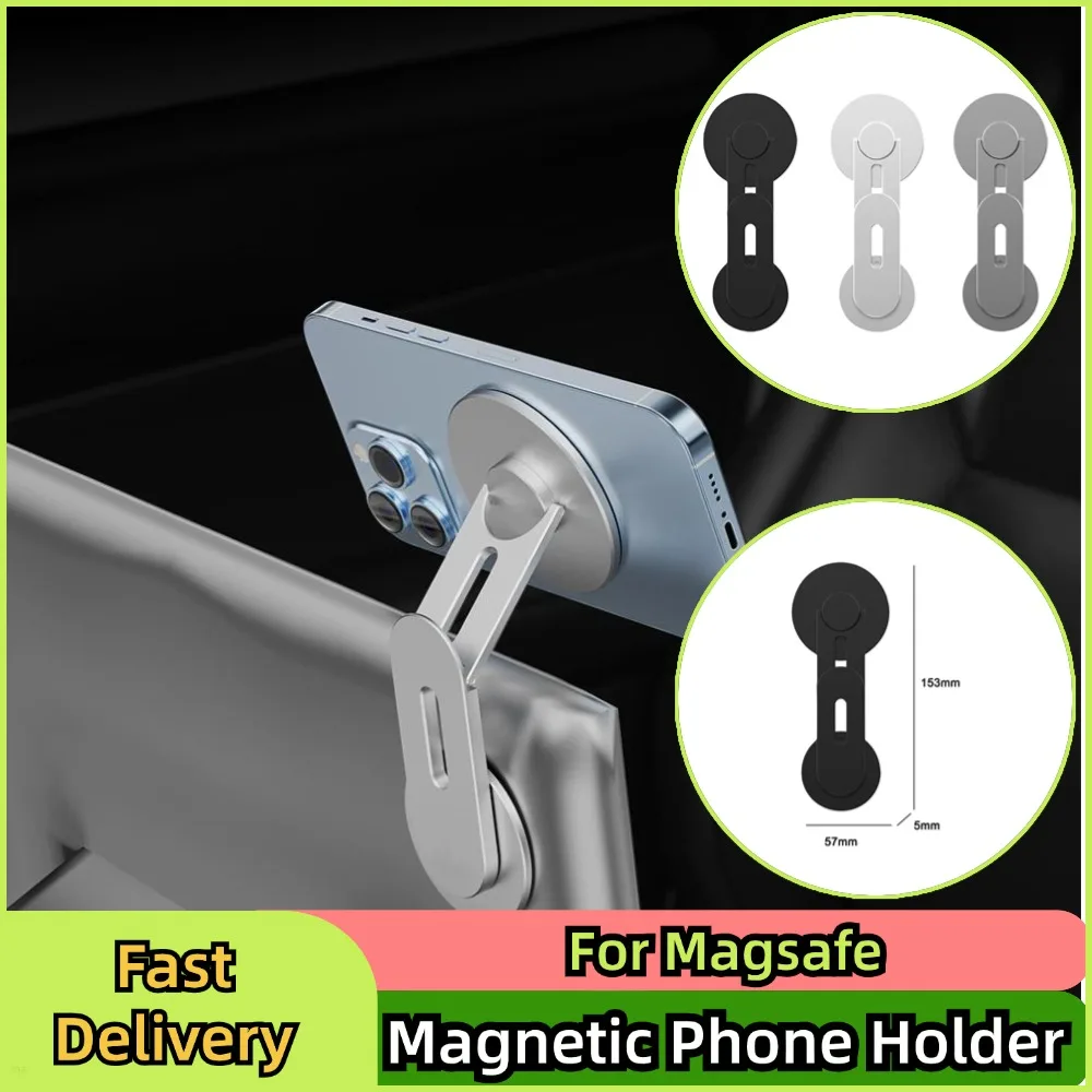 

Aluminum Alloy Magnetic Phone Holder For Magsafe Computer Screen Holder Floating Screen Hidden Adjustable Stand Mount ﻿