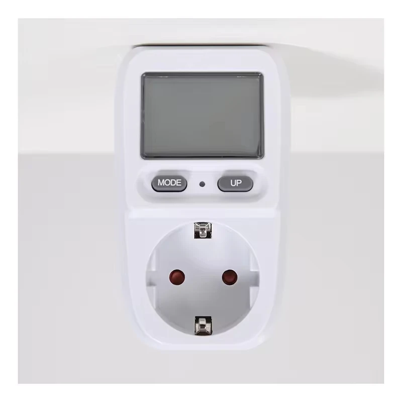 Imagem -03 - Medidor de Energia Elétrica 220v Wattímetro Lcd Tomada Testador Elétrico fr Eua Reino Unido au br Tomada de Medição Analisador de Energia