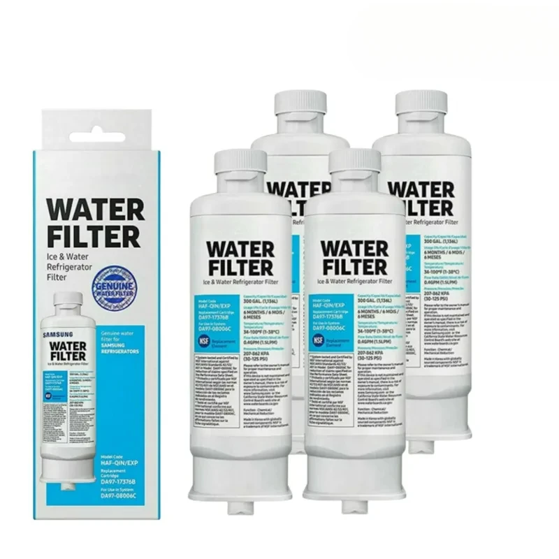 Replace For Samsung Refrigerator Water Filter DA97-17376B  For HAF-QIN/EXP, HAF-QIN, DA97-08006C, （1-5 Packs)