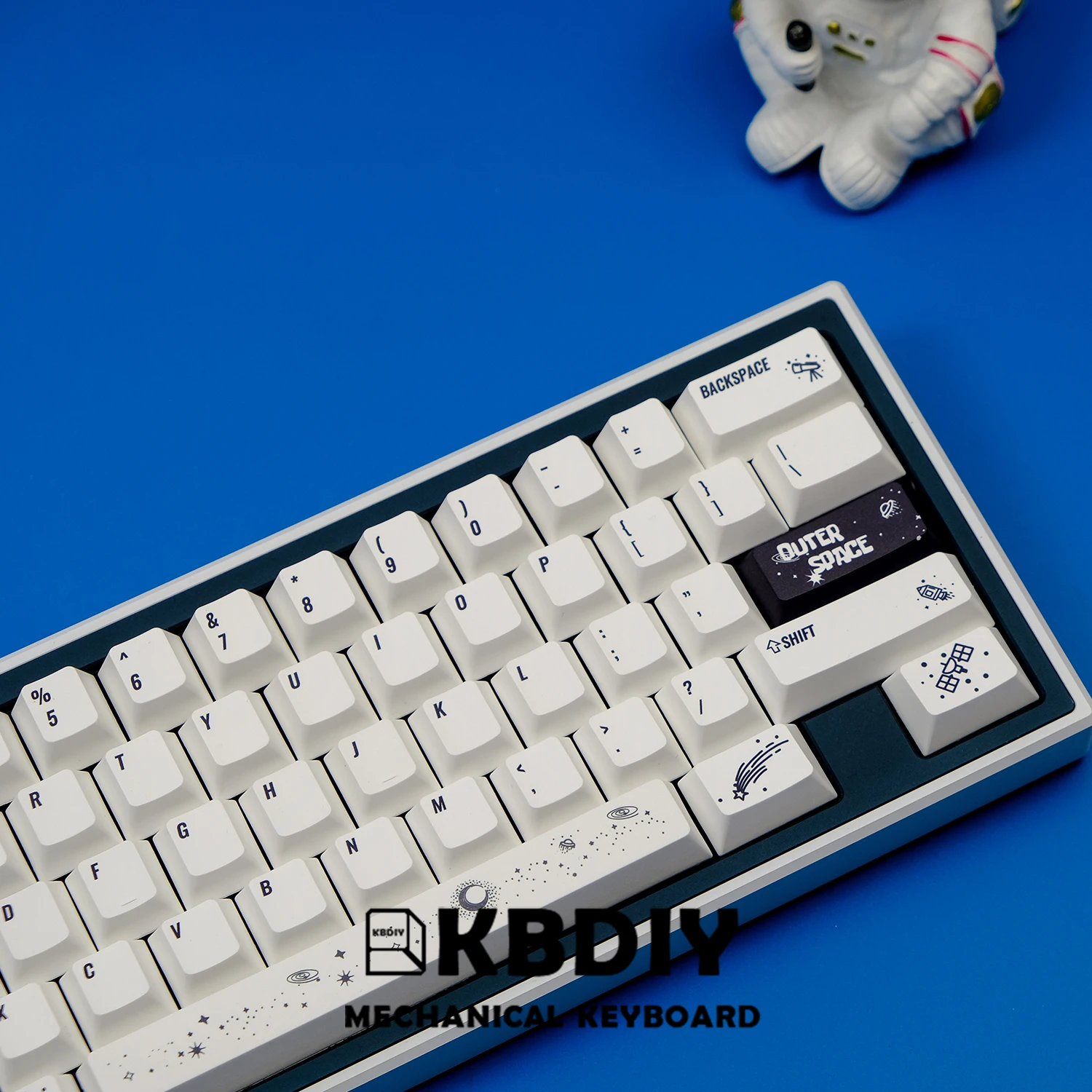 Imagem -03 - Kbdiy Cereja Perfil Japonês Espaço Exterior Keycap Conjunto para Teclado de Jogos Mecânicos Keycaps Pbt mx Switches Iso Cute143 Teclas