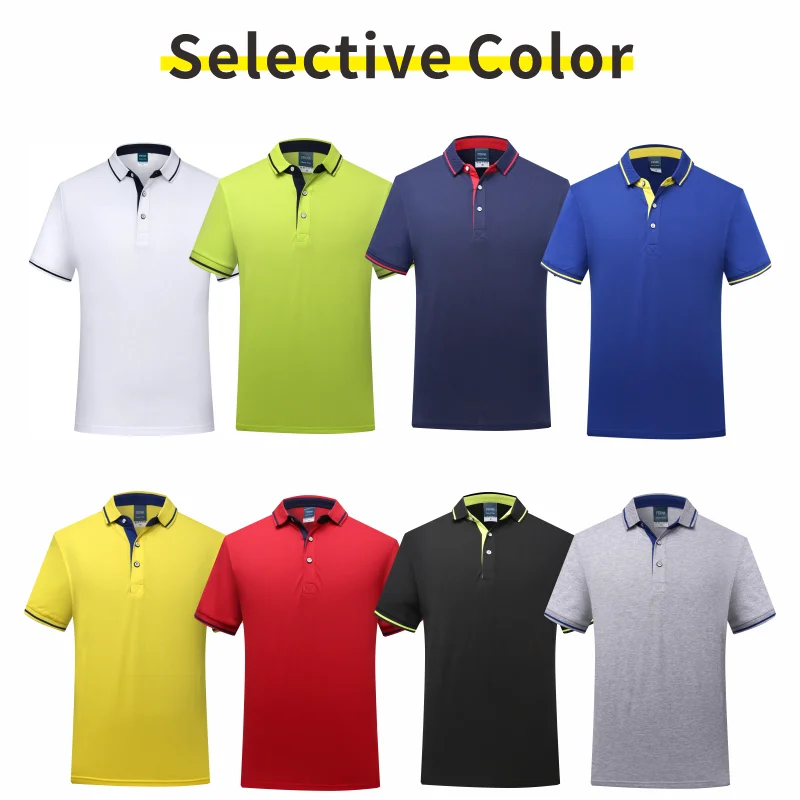 Customized logo for summer polo shirt Short sleeved pattern production Text DIY Embroidery slogans for clothes
