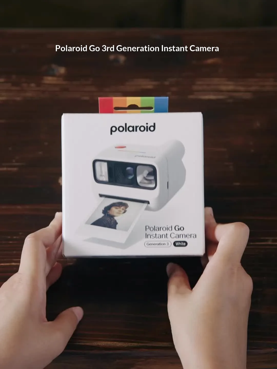 Polaroid Instant Camera Go Gen 3 Pocket Portable White For Travel Outdoor Selfie Photography Ideal Gift For Adult Friends