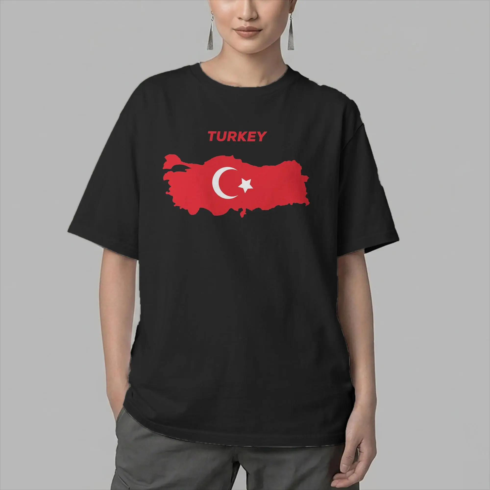 Men's Turkish Flag Turkey Proud  T Shirt  Pure Cotton Clothing Leisure Short Sleeve Round Collar Tees Gift Idea T-Shirts