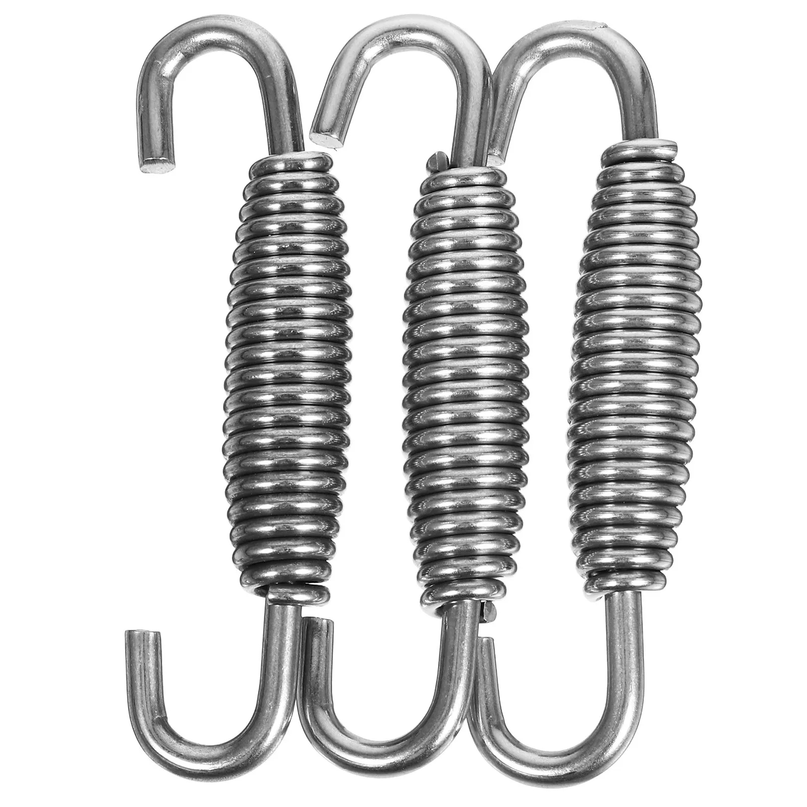 3Pcs 68Mm Motorcycle Pipe Spring Stainless Steel Exhaust Spring Swivel Hook Enhanced Power Output Easy Installation Wide
