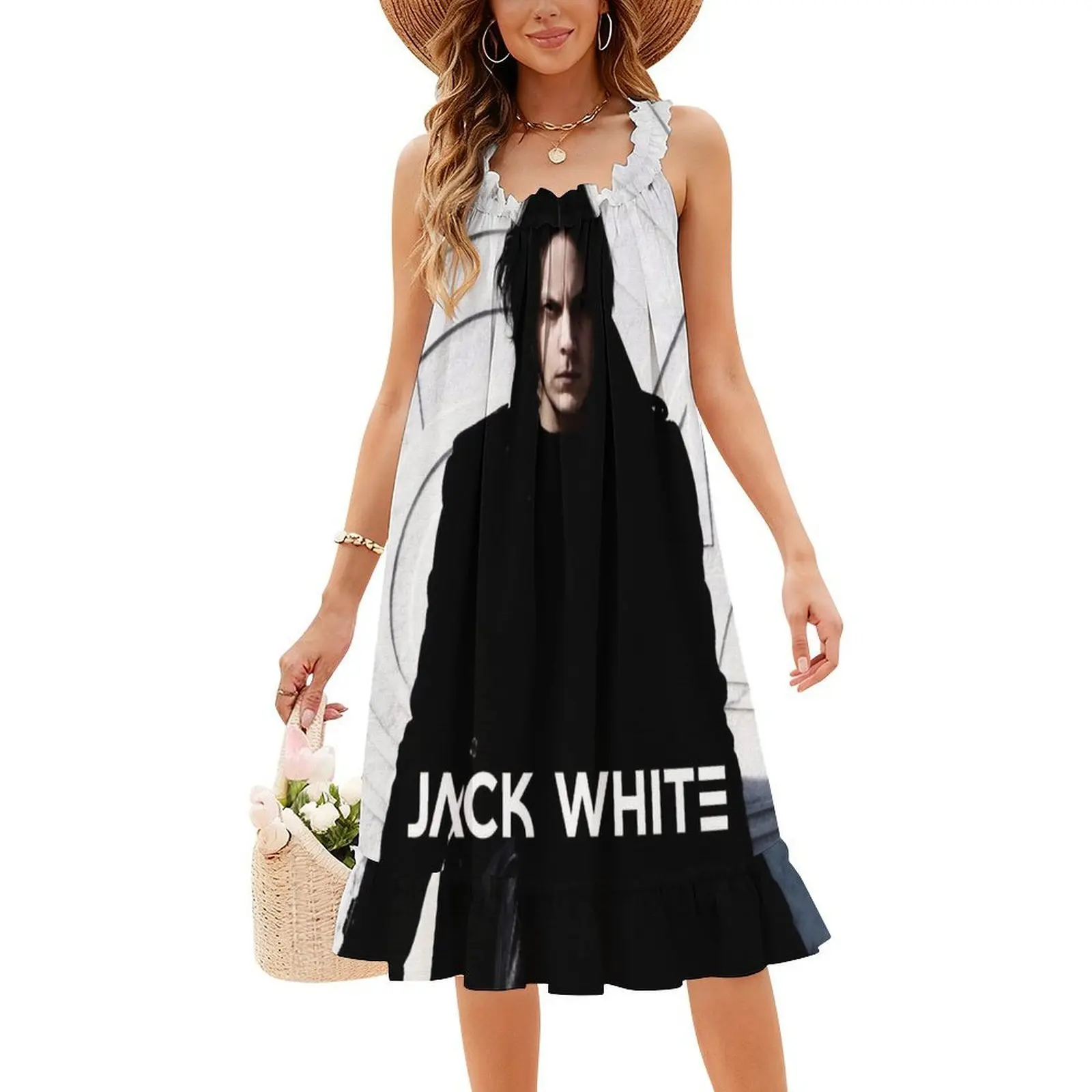 Onejac عرض جديد جاك الأزرق جولة أمريكية 2020 فستان بوهو شيك أنيق موضة شاطئ حفل زفاف ثوب لايف الأبيض غطاء الحفل