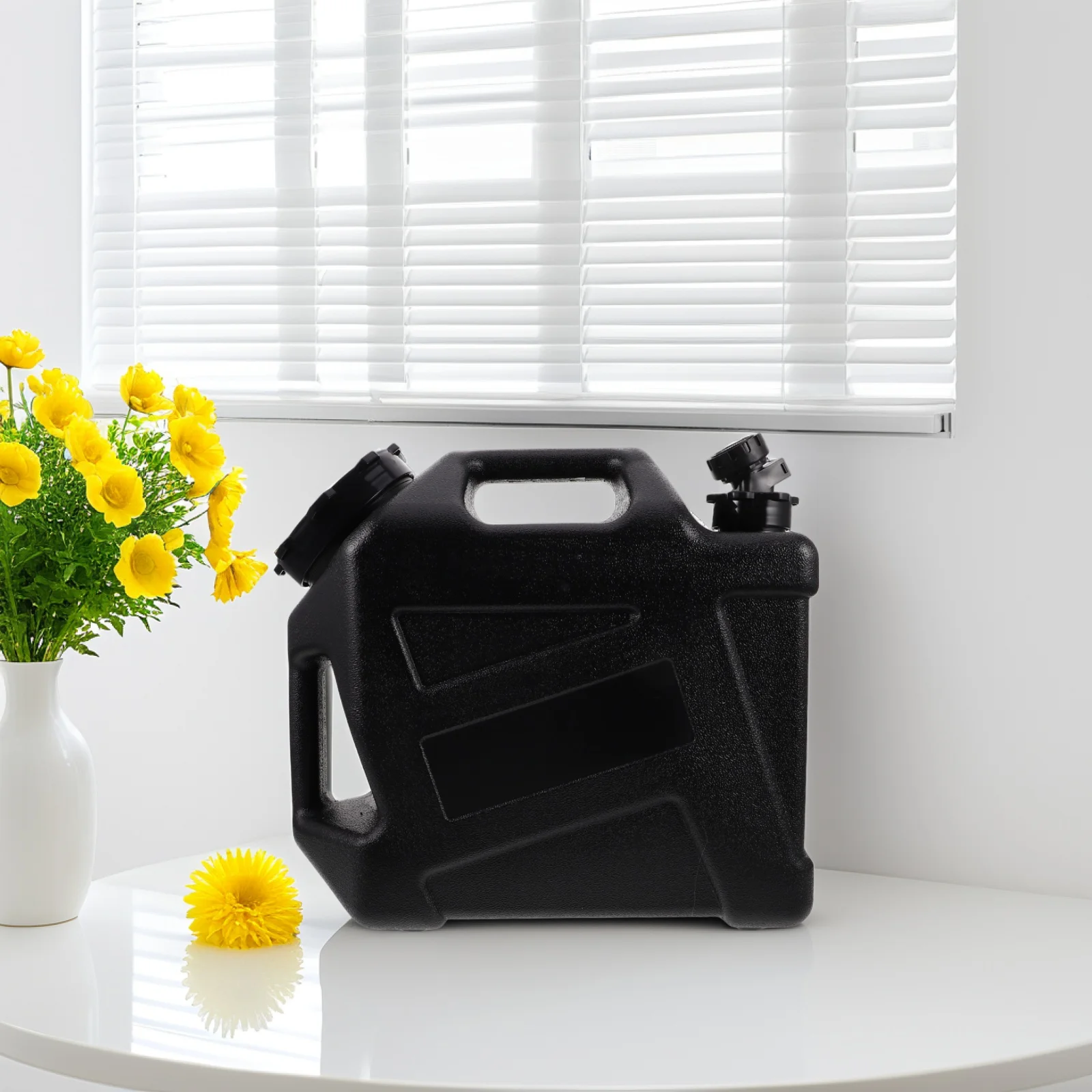 

12L Water Storage Bucket PE Material Large Capacity Portable Outdoor Camping Emergency Drinking Water Container Square for Home