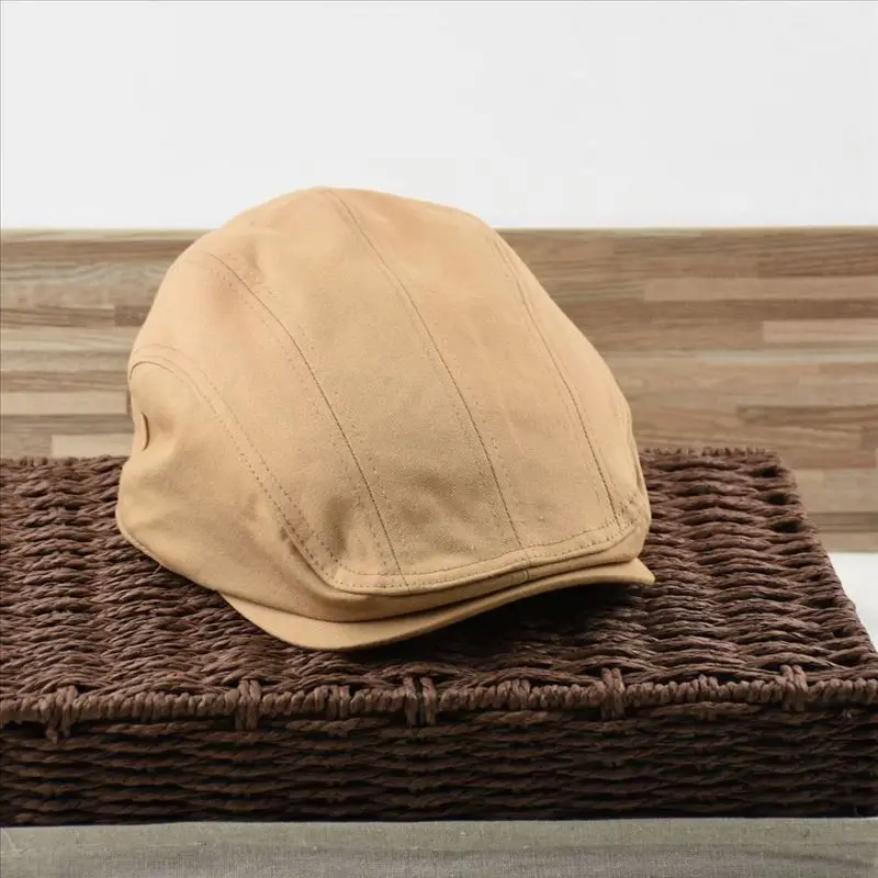 قبعة بيسبول قطنية بلون سادة للرجال، طبقة واحدة مع حافة محكمة الغلق، قبعة كاجوال بلغت ذروتها لجميع المواسم