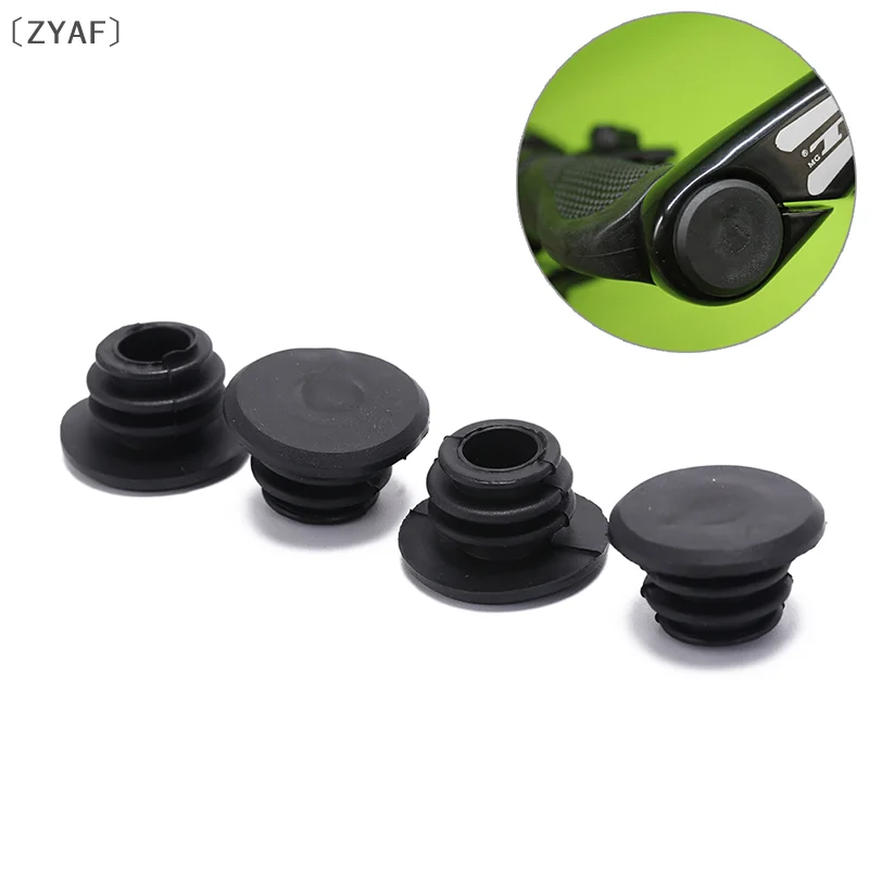 

〔ZYAF〕4 Pcs Mountain Bike Rubber Bar End Plugs Lock-on Grip Stoppers With Secure Fit Design Bar End Plugs Stoppers Caps