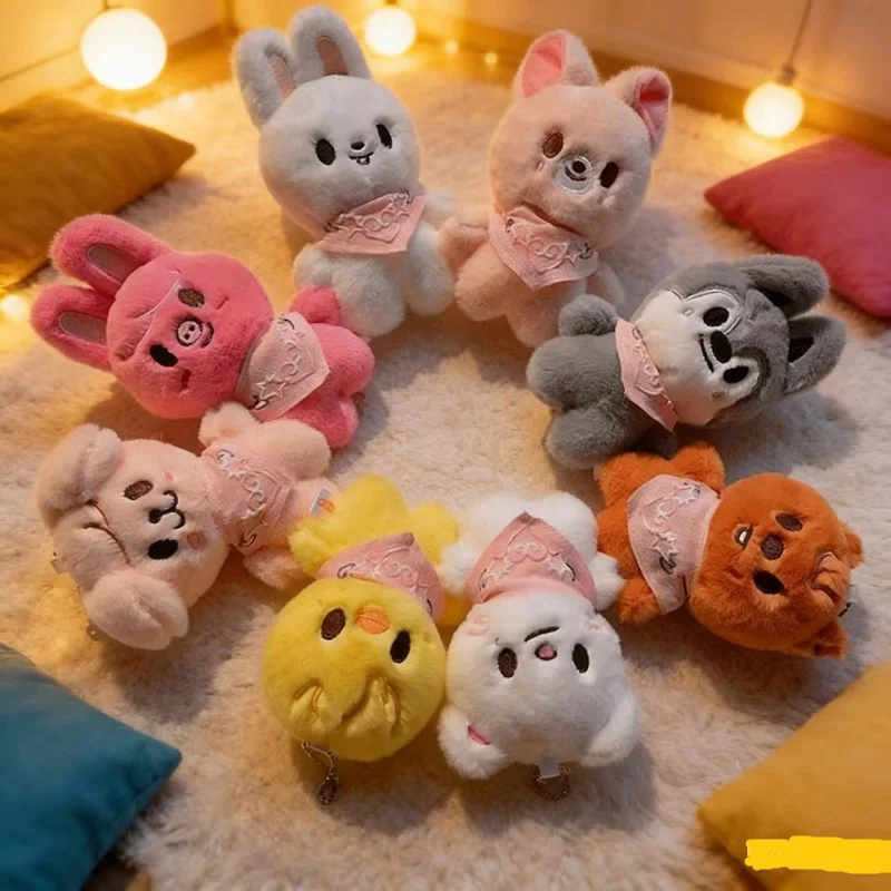 SKZOO StrayKids Knuffel Sleutelhanger Sjaal Pop Celebrity Omliggende Felix Magic Academy Pluche Pop Kinderen Verjaardagscadeau