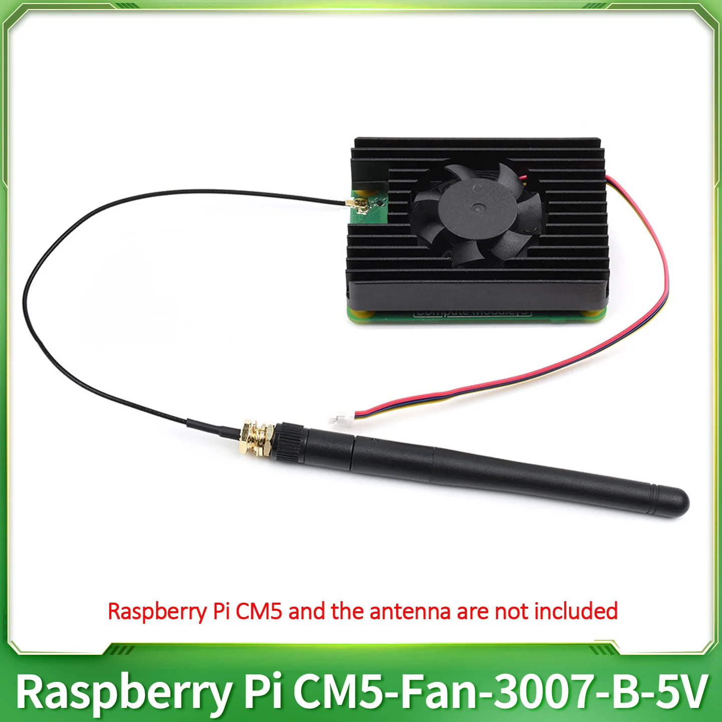 CM5 Cooling Fan 3007-B-5V PWM Speed Adjustable Fan with Thermal Tapes Low Noise for Raspberry Pi Compute Module 5 IO Board