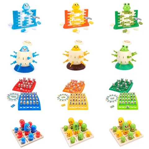 Guess Who I Am Tic-tac-toe Pirate Barrels Save Penguin Ice Breaker Trap Toys Board Game Parent-child Interactive Educational Toy