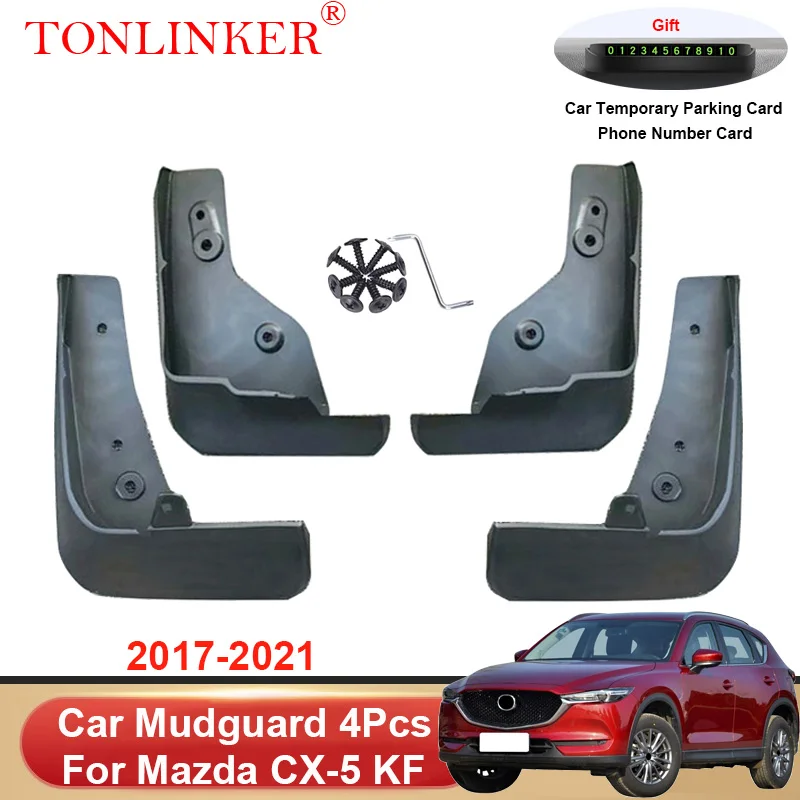 

TONLINKER Car Mudguard For Mazda CX-5 KF CX5 CX 5 2017 2018-2020 2021 Mudguards Splash Guards Fender Mudflaps 4Pcs Accessories