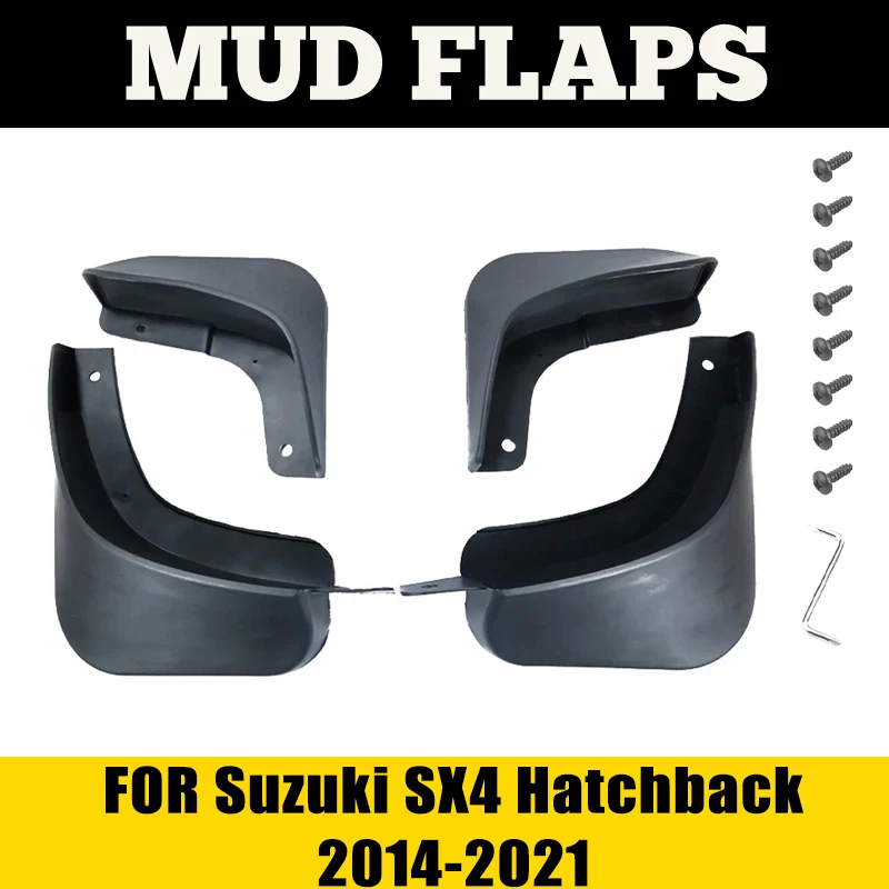 

Mudguards For Suzuki SX4 Hatchback S-Cross 2014-2021 Tire 4pcs Fender Mudflap Mud Guard Splash Flaps Car Accessories Auto Mud