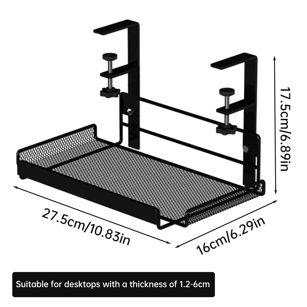 Under Desk Cable Management Tray Storage Basket No Drill Steel Desk Cable Organizers Wire Management Tray Cable Management Rack