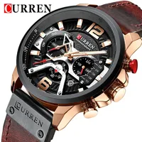 CURREN Sport Watch Men Top Brand Luxury Quartz Men's Chronograph Date Military Wrist Watches Waterproof Clear Low Pirce 8329