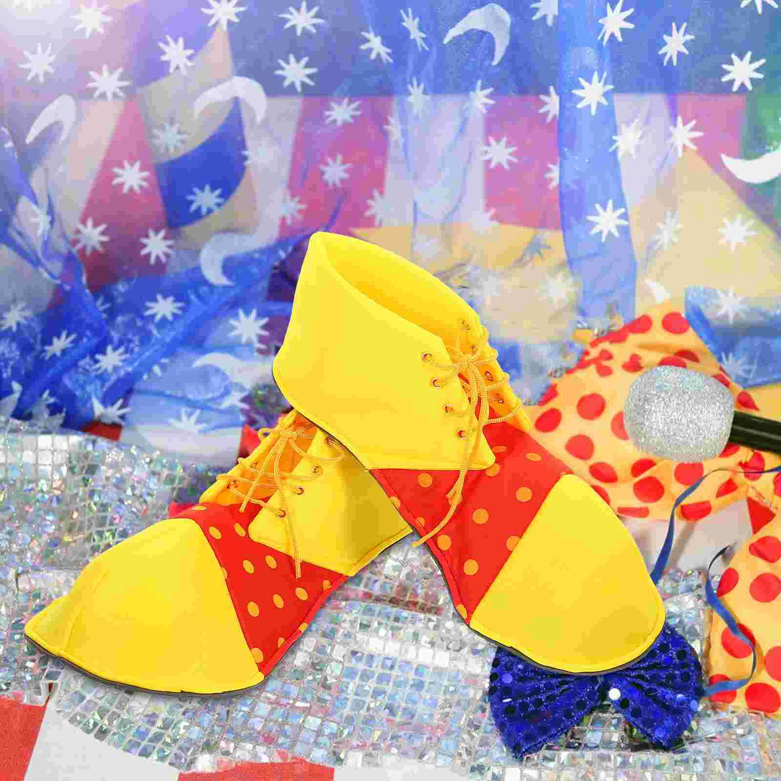 Akcesoria Halloween Clown Shoes Boy Baby Sandały Cyrk Eva Sole Kostiumy Cosplay