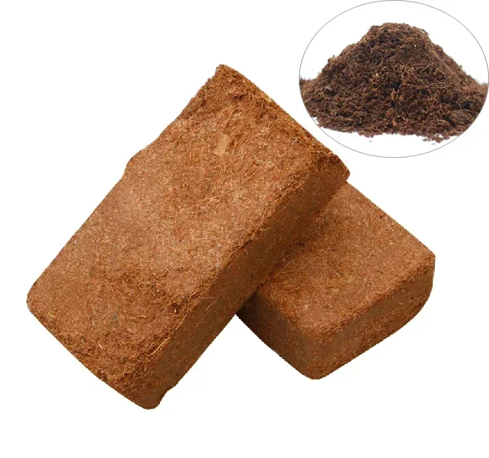 550g nut Fiber Potting Mix Compressed Coir Brick Peat Block Planting Nutrient Soil Substrate