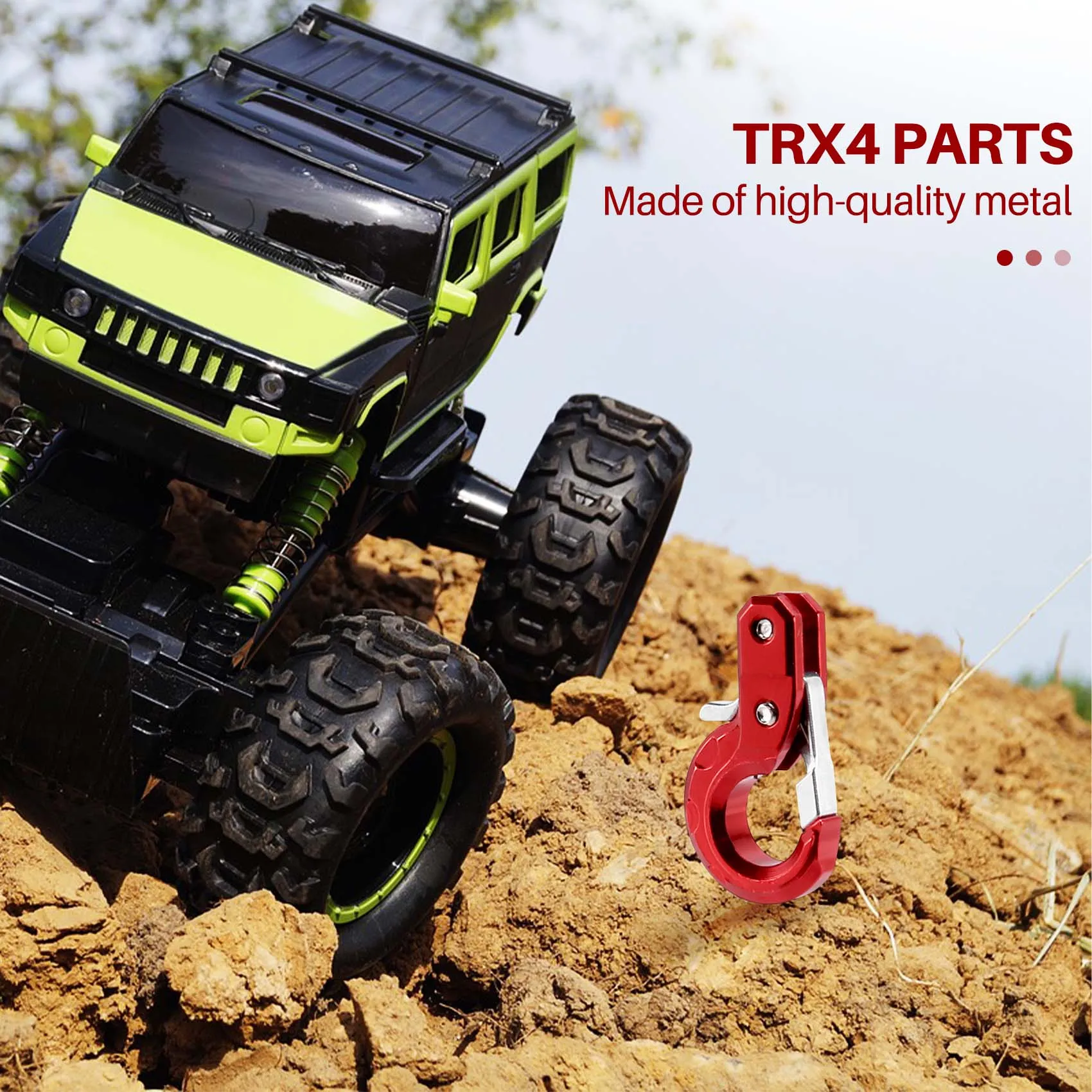 MACH-RC Crawler Accessories With Trailer Hook For 1/10 Axial SCX10 90046 TAMIYA CC01 RC4WD D90 D110 TF2 Traxxas TRX4