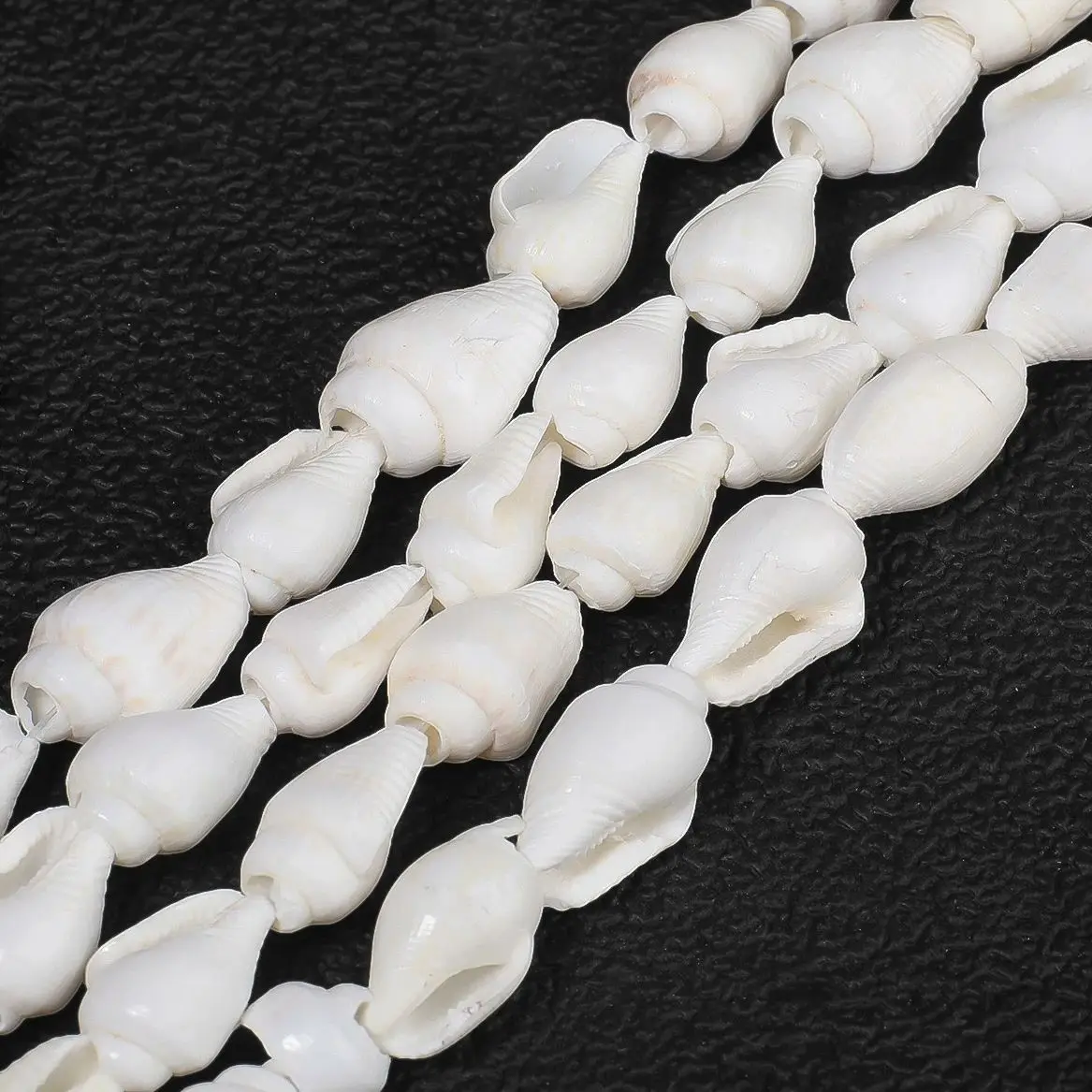 7-12mm Natural White Irregular Conch Straight Drilled Loose Beads for Creative DIY Necklace Bracelet Jewelry Accessories