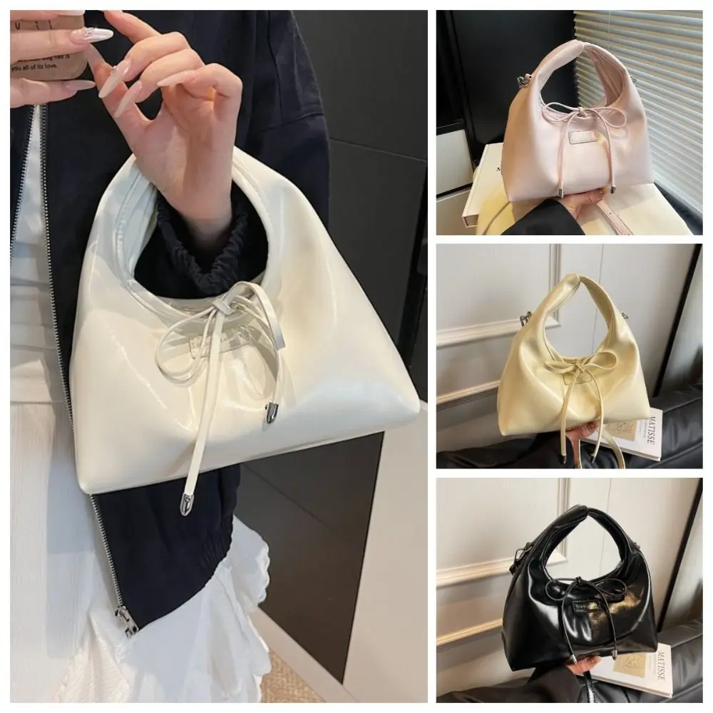 

Versatile PU Leather Bowknot Handbag Korean Style Sweet Single Shoulder Bag Crossbody Casual Women Clutch Purse Women