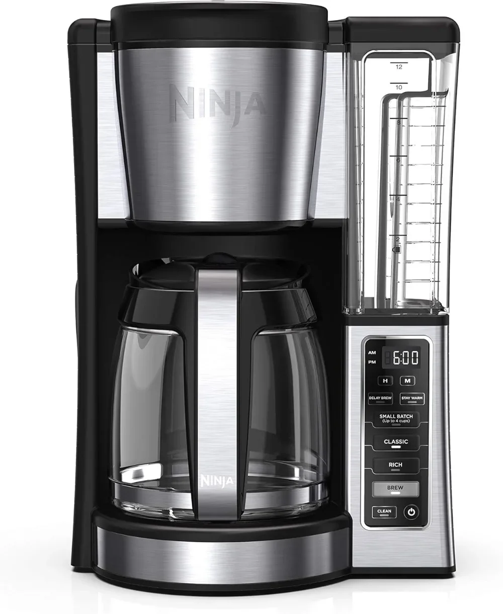 Ninja 12-Cup Programmable Coffee Brewer, 2 Brew Styles, Adjustable Warm Plate, 60oz Water Reservoir, Delay Brew