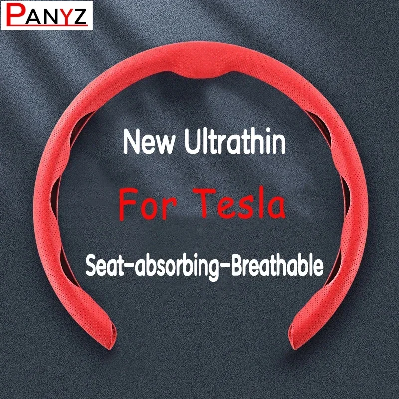 

Carbon Fiber Patterned Car Steering Wheel Cover For Tesla Model 3/Y/S/X Steering Wheel Booster Cover Car Anti-skid Accessories